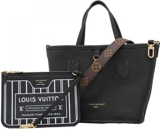 Louis Vuitton Black Brown Tote Bag (Pre-Owned)