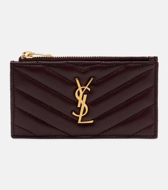 Saint Laurent Cassandre leather card holder