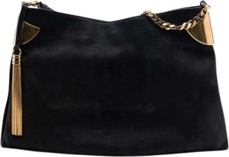 Gucci Pre-owned Shoulder Bags, female, Black, Size: ONE SIZE Pre-owned Vintage Leather Shoulder Bag