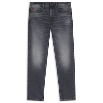 HUGO BOSS Slim-fit jeans in gray comfort-stretch denim