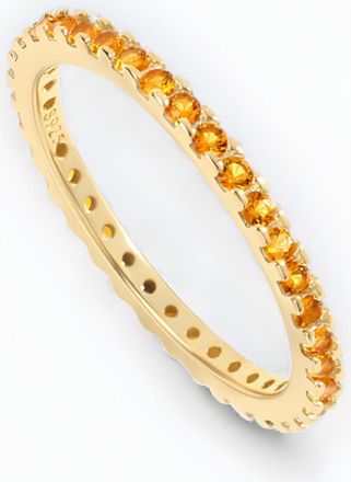 Mint & Lily November Birthstone Eternity Stacking Ring in 18K Gold Over Sterling Silver at Nordstrom, Size 9