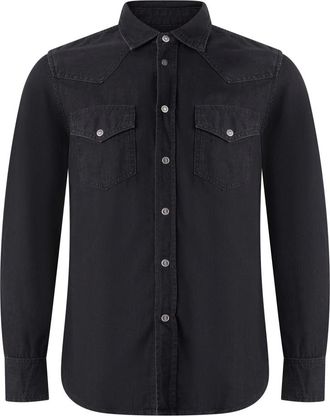 Diesel Camicia con tasche e bottoni - - Shirts - Uomo - Nero - S