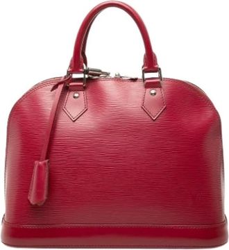 Louis Vuitton Pre-owned Alma PM - Dames - Vintage Handtas - Rood - ONE Size - Leer - Vintage