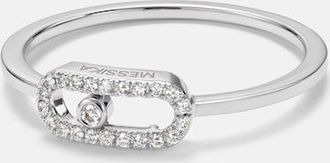 Messika Move Uno 18kt white gold ring with diamonds