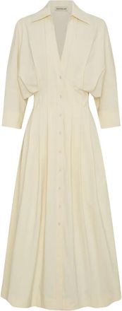 Nicholas Abito midi Lanae con maniche a palloncino - Toni neutri