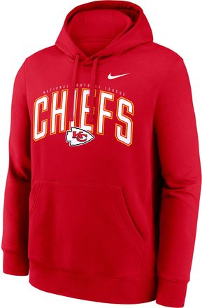Nike Kansas City Chiefs Club Nike Mens NFL Pullover Hoodie in Red | NKDK65N7G-L3P
