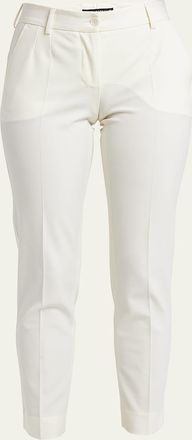 Dolce & Gabbana Straight Wool Stretch Pants
