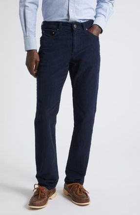 Boglioli Five-Pocket Stretch Corduroy Pants in Navy at Nordstrom, Size 34