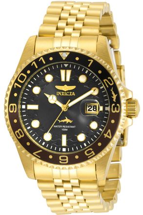 Invicta Pro Diver 30622 Herenhorloge - Quartz Uurwerk - Roestvrij Staal met Zwarte Wijzerplaat - 43 mm