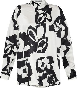 Issey Miyake Camicia con stampa - Nero
