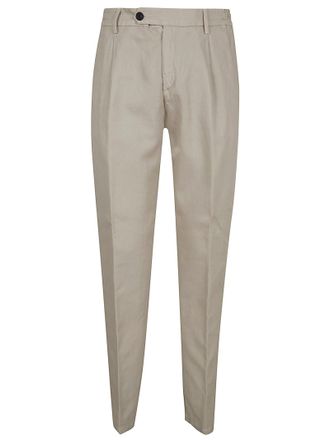 Eleventy Relaxed Fit Chino Trousers with Elasticized Waistband