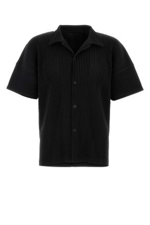 Homme Plissé Issey Miyake Black Polyester Shirt