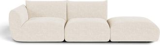 Sia Home Sof&aacute; modular de terciopelo chenilla