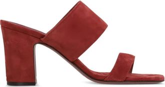 PARIS TEXAS Womens Ava Block Heel Sandal In Brandy