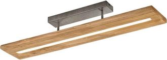 Trio Plafoniera Led in Legno Rettangolare bi-emissione Dimmer 13 w Brad gd Trio
