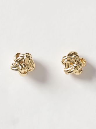 Bottega Veneta Knot 18k Gold-Plated Silver Stud Earrings