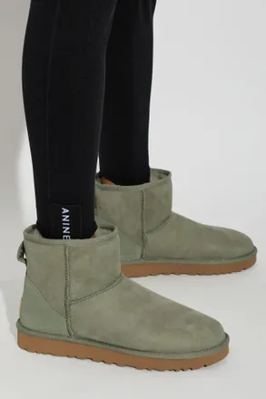 UGG Suede Snow Boots Classic Mini II, Womens, Green