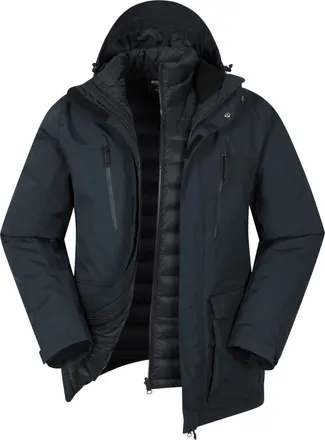 Mountain Warehouse Correspondent II Mens Down 3 In 1 Jacket Navy 3XL