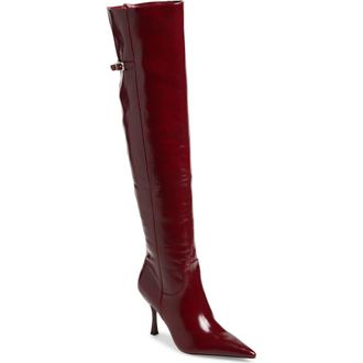 Steve Madden Dawn Pointed Toe Over the Knee Boot in Wine at Nordstrom Rack, Size 6.5