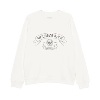 Emporio Armani Heren, Sweatshirts & Hoodies, Wit, Maat: L Katoen