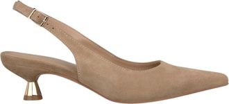 Alma En Pena Basic Pacifier Sandaal met Hak - Dames - Pumps - Beige - 41 EU - Leer - Schoenen