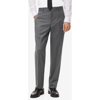 Mango Straight Leg Pants in Grey at Nordstrom, Size 30
