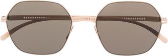 Mykita oversized-frame tinted sunglasses - women - Metal - 57 - Neutrals