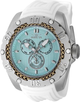 Invicta Ocean Voyage 48024 Herenhorloge - Quartz Uurwerk - Roestvrij Staal met Blauwe Wijzerplaat - 51 mm