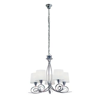 Sulion Colgante Cl&aacute;sico Metal 5xE14 pantalla blanca