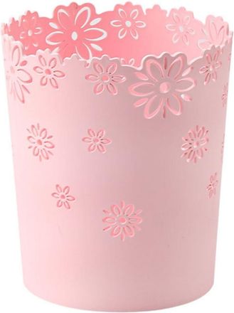 OEM Papelera, Dise&ntilde;o Floral Calado, Pl&aacute;stico Resistente, Base Antideslizante, Para Cocina, Ba&ntilde;o, Oficina