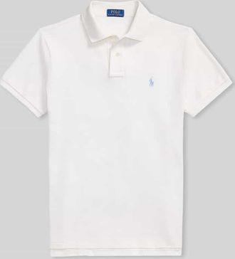 Polo Ralph Lauren Regular Fit Poloshirt aus reiner Baumwolle in Offwhite, Gr&ouml;&szlig;e XXL