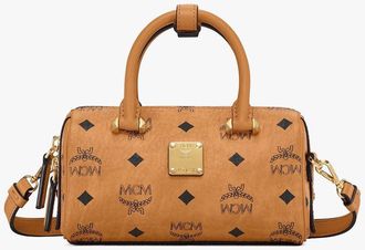 MCM Mini Boston Bag In Visetos Original