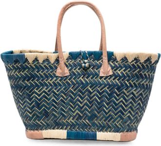 The Nina Studio Tassen, Dames, Veelkleurig, ONE Size, Clotilde Woven Tote