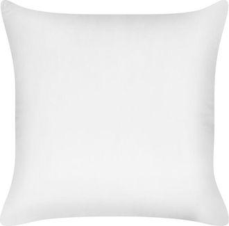 Beliani Beliani - Almohada Coj&iacute;n Para Dormitorio Rectangular 80 X 80 Cm Algod&oacute;n De Japara Funda Lyocell Relleno De Poli&eacute;ster Perfil Bajo Blanco Triglav