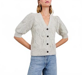 Rails Isla Daisy Button Down Cardigan In Grey