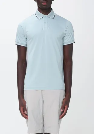 Save The Duck Polo in jersey a maniche corte con logo a contrasto