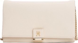 Tommy Hilfiger Womens Chain Flap Bag with Removable Crossbody Strap, Sugarcane, One Size