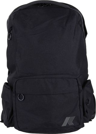 K-Way Black Anais Two-Way Zip Nylon Backpack
