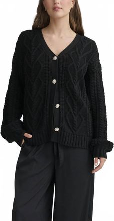Splendid Harlow Hearts Cardigan In Black