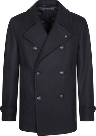 Tagliatore Dubbele jas - Heren - Mantel - Blauw - XL - Jassen