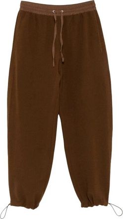 STUDIO NICHOLSON Farr Teddy Pant - Dames - Sweatpants - Bruin - S - Wol - Broeken
