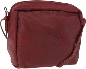 Loewe Pre-owned Leren Schoudertas - Dames - Vintage Schoudertas - Rood - ONE Size - Leer - Vintage
