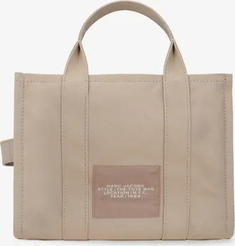 Marc Jacobs Womens Shoulder Bag Medium Tote Denim Beige Cotton