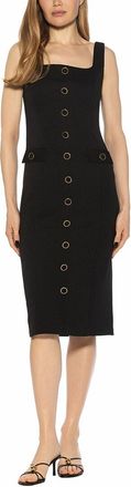 Alexia Admor Mae Square Neck Button Down Dress
