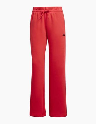 adidas Womens Sl FC Solid Patterned Sweatpants - Red - Size: 14/30in
