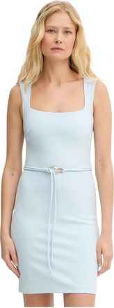 Guess Clea Jurk - Dames - Korte kleedjes - Blauw - XL - Polyester - Kleedjes