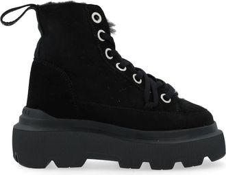 INUIKII Zwarte Shearling Winterlaarzen - Dames - Winterlaarzen - Zwart - 40 EU - Schoenen