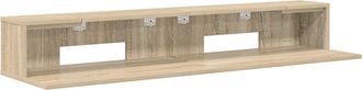 vidaXL Escritorio De Estudio Roble Sonoma 130 X 36 X 19,5 Cm Vidaxl