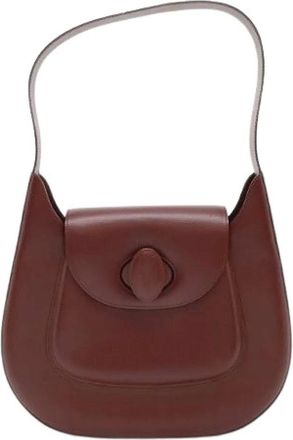 Cartier Pre-owned Shoulder Bags, female, Red, Size: ONE SIZE Pre-owned Calf Leather Shoulder Bag
