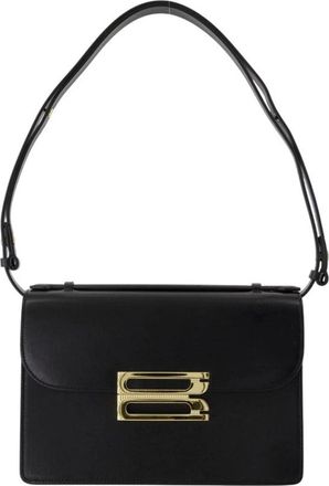 Victoria Beckham Dorian Crossbody - Dames - Schoudertassen - Zwart - ONE Size - Leer - Tassen